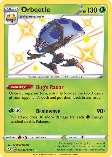 Orbeetle - Shining Fates Shiny Vault - Holofoil - Near Mint (NM)