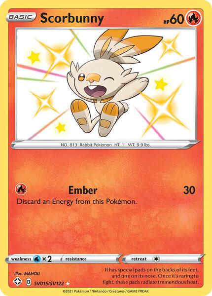 Scorbunny - Shining Fates Shiny Vault - Holofoil - Lightly Played (LP)