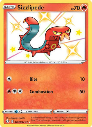 Sizzlipede - Shining Fates Shiny Vault - Holofoil - Near Mint (NM)