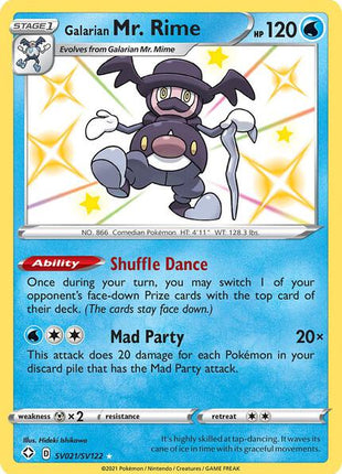 Galarian Mr. Rime - Shining Fates Shiny Vault - Holofoil - Near Mint (NM)