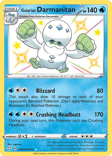 Galarian Darmanitan - Shining Fates Shiny Vault - Holofoil - Near Mint (NM)