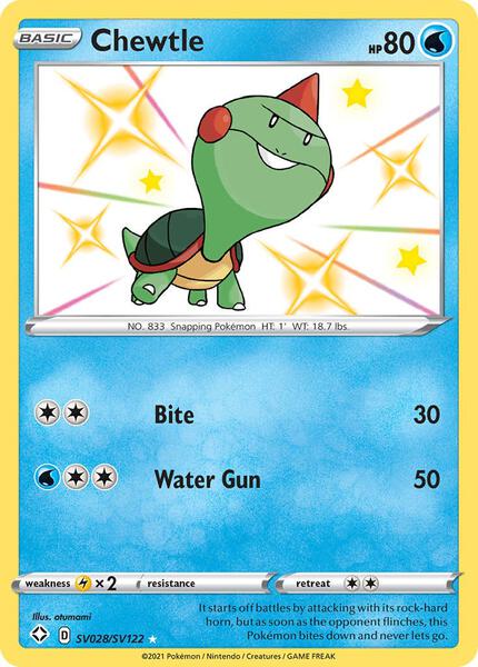 Chewtle - Shining Fates Shiny Vault - Holofoil - Near Mint (NM)