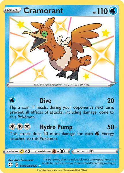 Cramorant - Shining Fates Shiny Vault - Holofoil - Near Mint (NM)
