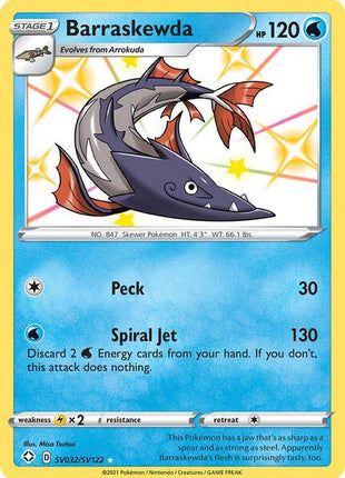 Barraskewda - Shining Fates Shiny Vault - Holofoil - Near Mint (NM)