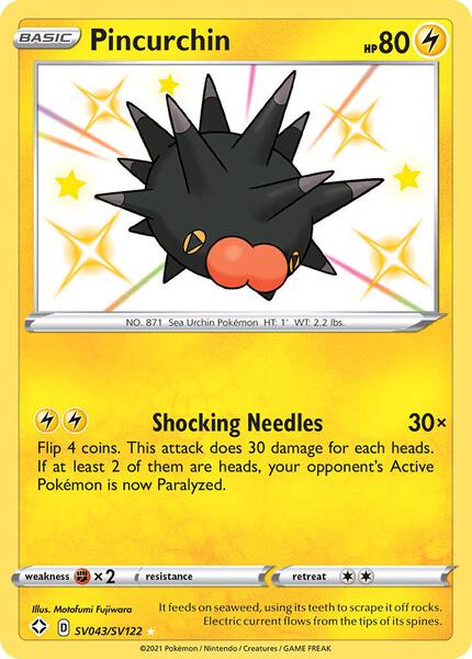Pincurchin - Shining Fates Shiny Vault - Holofoil - Near Mint (NM)