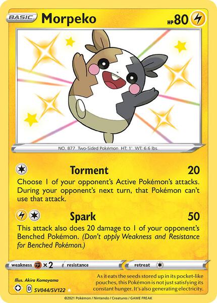 Morpeko - Shining Fates Shiny Vault - Holofoil - Near Mint (NM)