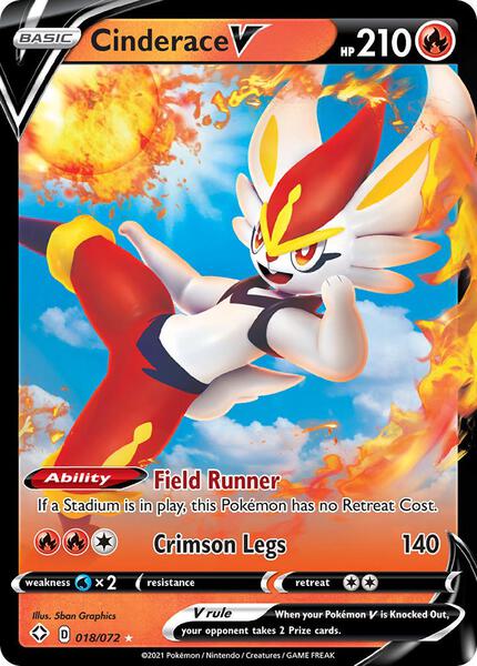 Cinderace V - Shining Fates - Holofoil - Near Mint (NM)