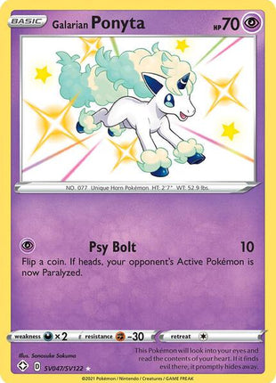 Galarian Ponyta - Shining Fates Shiny Vault - Holofoil - Near Mint (NM)