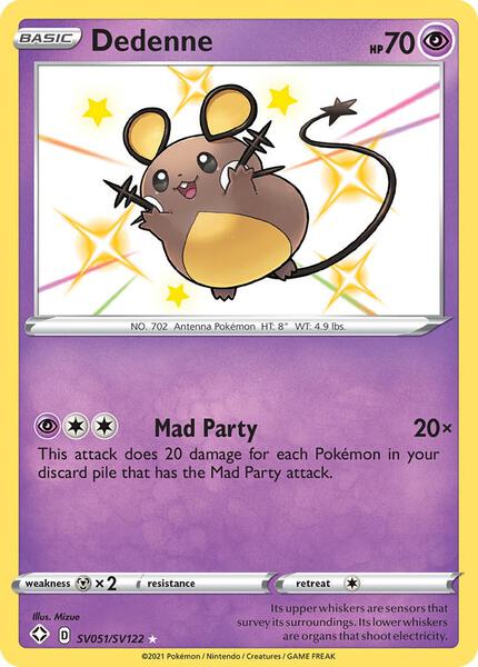 Dedenne - Shining Fates Shiny Vault - Holofoil - Near Mint (NM)