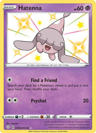 Hatenna - Shining Fates Shiny Vault - Holofoil - Near Mint (NM)