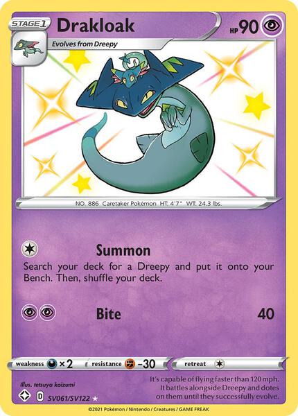 Drakloak - Shining Fates Shiny Vault - Holofoil - Near Mint (NM)