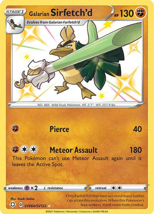 Galarian Sirfetch'd - Shining Fates Shiny Vault - Holofoil - Lightly Played (LP)