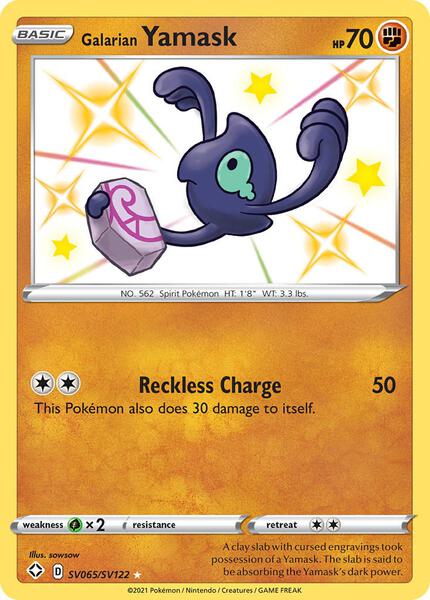 Galarian Yamask - Shining Fates Shiny Vault - Holofoil - Near Mint (NM)
