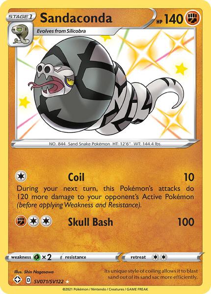 Sandaconda - Shining Fates Shiny Vault - Holofoil - Near Mint (NM)