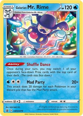 Galarian Mr. Rime - SWSH079 - SWSH Sword and Shield Promo Cards - Holofoil - Near Mint (NM)