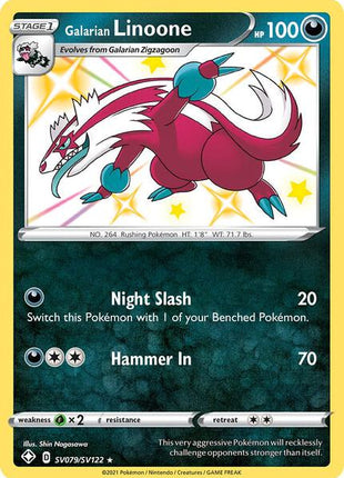 Galarian Linoone - Shining Fates Shiny Vault - Holofoil - Near Mint (NM)