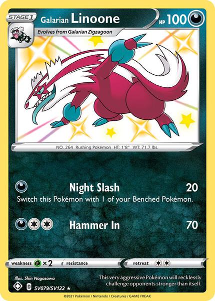 Galarian Linoone - Shining Fates Shiny Vault - Holofoil - Near Mint (NM)