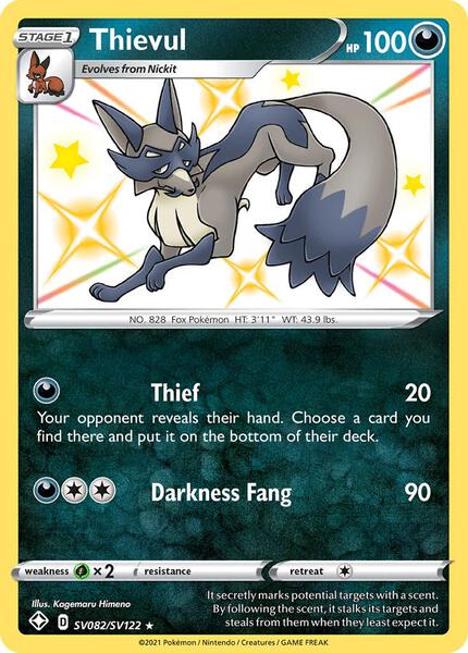 Thievul - Shining Fates Shiny Vault - Holofoil - Near Mint (NM)