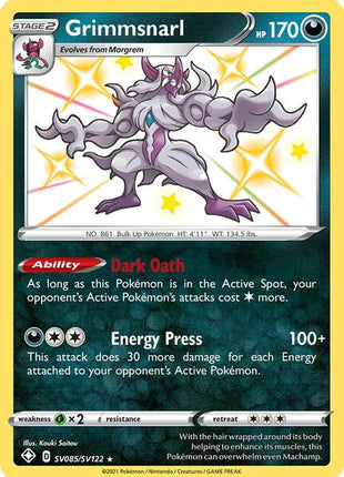 Grimmsnarl - Shining Fates Shiny Vault - Holofoil - Near Mint (NM)