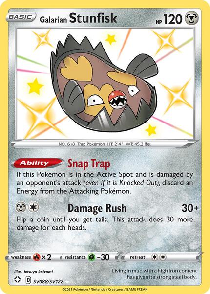 Galarian Stunfisk - Shining Fates Shiny Vault - Holofoil - Near Mint (NM)