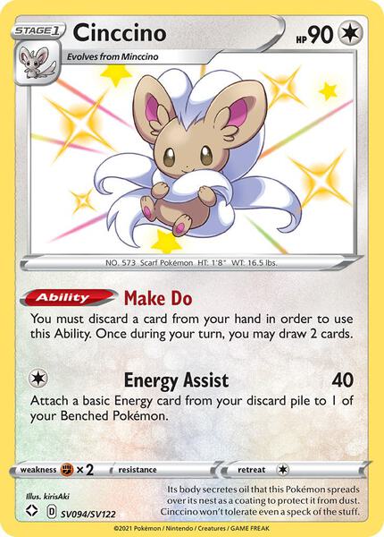 Cinccino - Shining Fates Shiny Vault - Holofoil - Near Mint (NM)