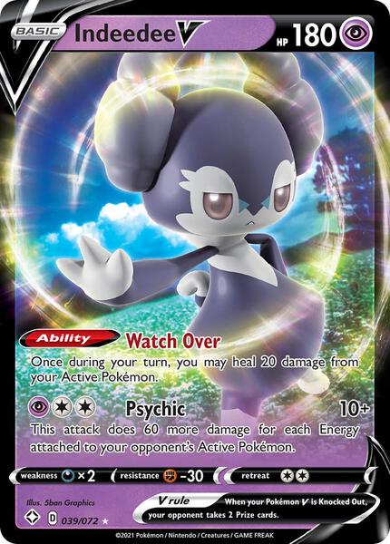 Indeedee V - Shining Fates - Holofoil - Near Mint (NM)