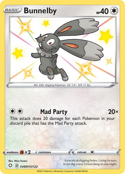 Bunnelby - Shining Fates Shiny Vault - Holofoil - Near Mint (NM)