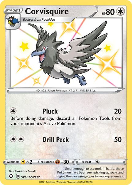 Corvisquire - Shining Fates Shiny Vault - Holofoil - Near Mint (NM)