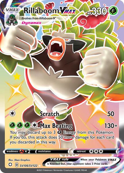 Rillaboom VMAX - Shining Fates Shiny Vault - Holofoil - Near Mint (NM)