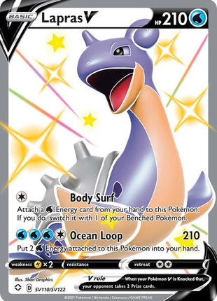 Lapras V - Shining Fates Shiny Vault - Holofoil - Near Mint (NM)