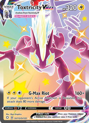 Toxtricity VMAX - Shining Fates Shiny Vault - Holofoil - Moderately Played (MP)