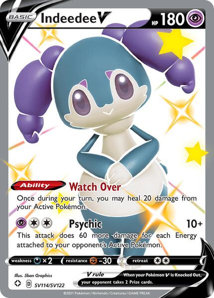 Indeedee V - Shining Fates Shiny Vault - Holofoil - Near Mint (NM)