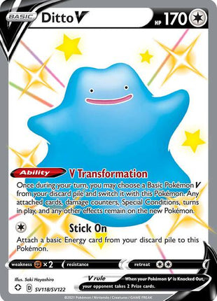 Ditto V - Shining Fates Shiny Vault - Holofoil - Near Mint (NM)