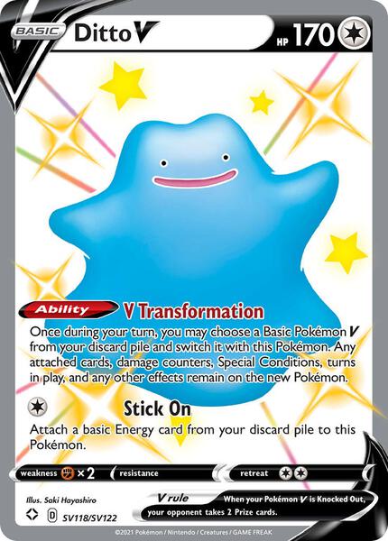 Ditto V - Shining Fates Shiny Vault - Holofoil - Near Mint (NM)
