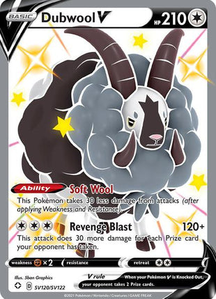 Dubwool V - Shining Fates Shiny Vault - Holofoil - Near Mint (NM)
