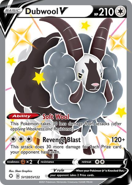 Dubwool V - Shining Fates Shiny Vault - Holofoil - Near Mint (NM)