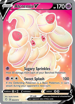 Alcremie V (Full Art) - Shining Fates - Holofoil - Near Mint (NM)