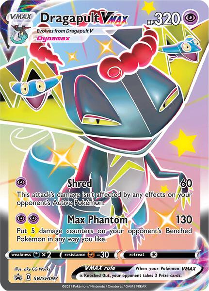 Dragapult VMAX - SWSH097 - SWSH Sword and Shield Promo Cards - Holofoil - Near Mint (NM)