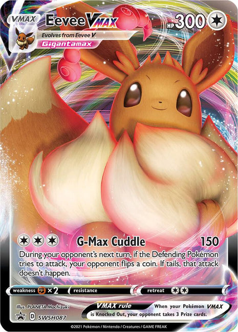 Eevee VMAX - SWSH087 - SWSH Sword and Shield Promo Cards - Holofoil - Near Mint (NM)