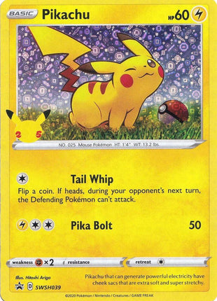 Pikachu - SWSH039 (General Mills) - Miscellaneous Cards and Products - Holofoil - Lightly Played (LP)