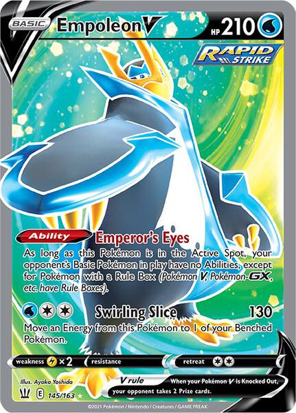 Empoleon V (Full Art) - SWSH05 Battle Styles - Holofoil - Lightly Played (LP)