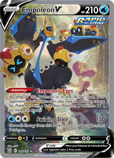 Empoleon V (Alternate Full Art) - SWSH05 Battle Styles - Holofoil - Lightly Played (LP)