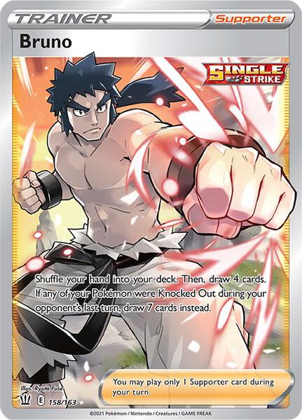 Bruno (Full Art) - SWSH05 Battle Styles - Holofoil - Near Mint (NM)