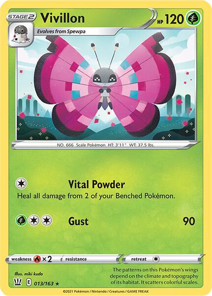 Vivillon - SWSH05 Battle Styles - Reverse Holofoil - Near Mint (NM)