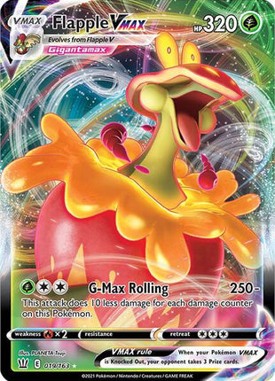 Flapple VMAX - SWSH05 Battle Styles - Holofoil - Near Mint (NM)