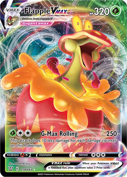 Flapple VMAX - SWSH05 Battle Styles - Holofoil - Near Mint (NM)