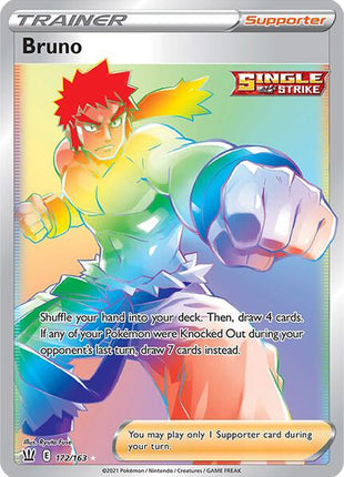 Bruno (Secret) - SWSH05 Battle Styles - Holofoil - Near Mint (NM)
