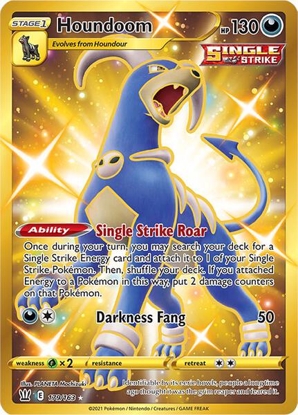 Houndoom (Secret) - SWSH05 Battle Styles - Holofoil - Near Mint (NM)