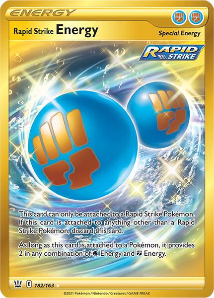 Rapid Strike Energy (Secret) - SWSH05 Battle Styles - Holofoil - Near Mint (NM)