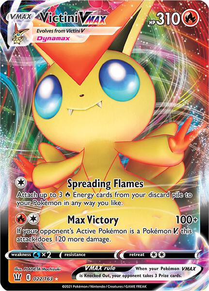 Victini VMAX - SWSH05 Battle Styles - Holofoil - Near Mint (NM)